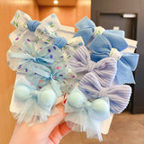 10pcs Hair Accessories Girls Scrunchies Aesthetic Lacos De Cabelo Infantil Bands Kids Headbands Bandes Bandeaux Elastiquec Cute