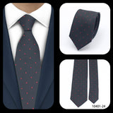 Cravates élégantes à pois pour hommes LYL 7 cm, cravate de luxe avec imprimé géométrique, cadeau pour invités, accessoires de festival pour gentleman