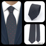 Cravates élégantes à pois pour hommes LYL 7 cm, cravate de luxe avec imprimé géométrique, cadeau pour invités, accessoires de festival pour gentleman