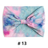 Tie Dye Headbands for Women Wide Turban Headwrap Knotted Vintage Hairbands Cotton Bandanas Bandage Headscarf Hair Accessories