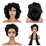 Bonnet de nuit en satin pour femme et homme, bonnet de nuit unisexe, bonnet de douche