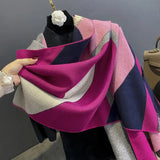 2023 Floral Pashmina Schal Warmer Kaschmirschal für Frauen Luxus Winter Dicke Decke Bufanda Weibliche Wrap Bandana Echarpe Poncho