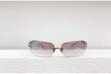 Luxury Brand Designer Fashion GM Titanium Half frame Sunglasses Men Driving Sun Glasses Goggles Shades UV400 Eyewear Glitt