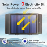 Solar Wall Lamp Outdoor 4/6/8/10/12/16LED Light Waterproof Up And Down Luminous Lighting Balcony Yard Garden Decoration Lights