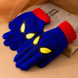 Gants d'hiver chauds pour enfants Spiderman Disney, gants tricotés de dessin animé Marvel, décoration mignonne, cadeaux de Noël pour enfants de 5 à 10 ans