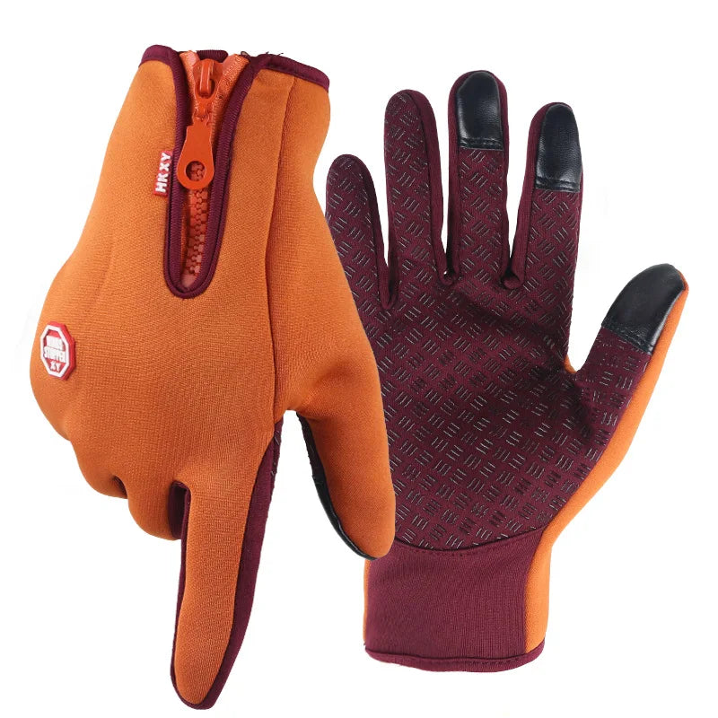 Hot Winter Gloves For Men Women Touchscreen Warm Outdoor Cycling Driving Motorcycle Cold Gloves Windproof Non-Slip Womens Gloves