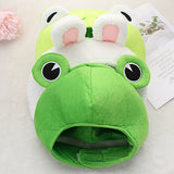 Cute Cosplay Costume Green Headgear Female Beanie Caps Cartoon Winter Autumn Hats Plush Hat Big Frog Eyes Hat Rabbit Bunny Ears