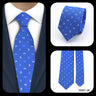 Cravates élégantes à pois pour hommes LYL 7 cm, cravate de luxe avec imprimé géométrique, cadeau pour invités, accessoires de festival pour gentleman