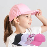Fashion High Ponytail Kids Boy Hat Sun Hats Baseball Caps Adjustable Solid Color Print Travel Caps Baby Children Peaked Caps Hat