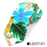 Nouvelle cravate florale pour hommes et femmes, cravate fine en coton pour mariage, cravates décontractées pour hommes, costumes classiques, cravates à imprimé floral