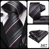 Hi-Tie – Cravate de mariage en soie violette unie à motif cachemire pour homme, ensemble de qualité avec boutons de manchette et mouchoir, cadeau tendance, livraison directe