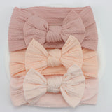3Pcs/Set Baby Girl Headbands Lot Bows Baby Headband Newborn Gift Elastic Hair Bands Children Turban Kids Infant Hair Accessories