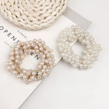 Pearls Beads Hair Ties Elastic Hair Bands For women Hair Rope Scrunchies Ponytail Holders Rubber Hair Accessories