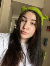 Winter Hats For Women Men Balaclava Monster Shrek Wool Hat Creative Funny Knitted Hat Pure Hand Winter Cap Men Hat