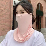 Protection UV pour l'extérieur, cache-cou, bavoir de sport résistant au soleil, masque en soie glacée, cache-cou, cache-cou, foulard solaire