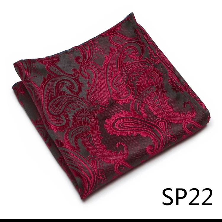 Vangise Brand Newest style  Silk Hanky Man Floral Gray Fit Business lover's day Pocket Square Handkerchiefs