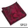 Vangise Brand Newest style  Silk Hanky Man Floral Gray Fit Business lover's day Pocket Square Handkerchiefs