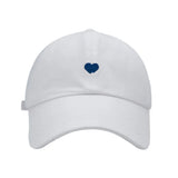 Love Heart Kids Baseball Caps Adjustable Large Brim Sun Hat Solid Color Hollow High Ponytail Caps for Boys Girls