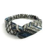 Fashion WomenFloral Headband Hair Accessories Leopard Cross Knotted Bow Chiffon Hair Band Girls Headdress Ladies Hoop Headwear