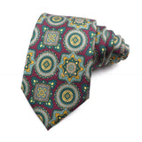 Cravate de luxe en soie imprimée fine de 7 cm pour homme, accessoire classique pour le bureau, les loisirs, les costumes et les fêtes de mariage