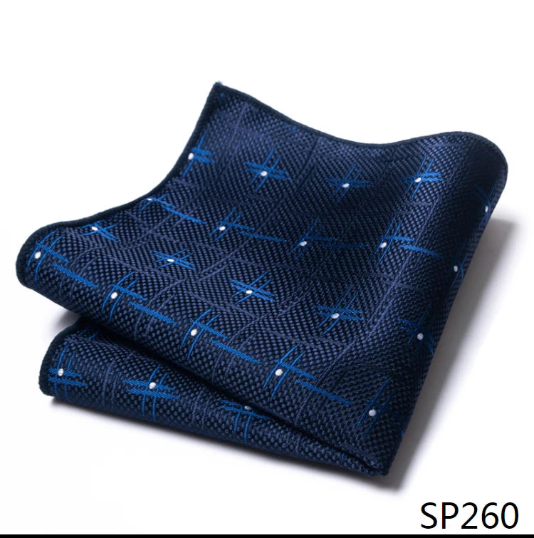 Vangise Brand Newest style  Silk Hanky Man Floral Gray Fit Business lover's day Pocket Square Handkerchiefs