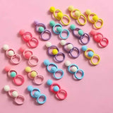 Ensemble d'accessoires pour cheveux pour filles, 120 pièces, élastiques à cheveux colorés avec nœud papillon, pour queue de cheval