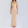 Suninheart Elegant 2 Pieces Dress Set with Scarf Women Fashion Matching Sets Sexy Cropped Top and Long Dress Set Casual Dress