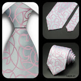 Jacquard Striped Plaid Paisley Necktie 8cm Polyester Male Narrow Tie Skinny Tuxedo Suit Shirt Gift For Business Men Accessory