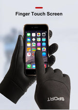 Gants d'extérieur coupe-vent et imperméables pour écran tactile, pouce et index, gants chauds pour la course à pied et le cyclisme