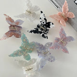 New Vintage Acetate Hair Claw Clip Sweet Butterfly Hair Clip Hairpin Barrettes Trendy Hair Accessories Barrettes for Women Girls