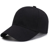 Casquette de baseball noire pour homme et femme, ajustable, en coton, style décontracté, pour l'été
