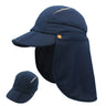 Casquette de protection solaire UPF 50+ pour enfants et garçons, chapeau de pêche réglable et amovible à séchage rapide avec rabat pour le cou