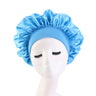 Newly Women's Satin Solid Sleeping Hat Night Hair Care Bonnet Nightcap For Women Men Unisex Cap