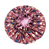 Bonnet de nuit double épaisseur en satin soyeux pour femme, grand bonnet réversible doublé de satin, couvre-chef pour la nuit, accessoires pour cheveux