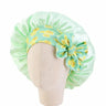 Bonnet de nuit pour enfants et filles, imprimé floral, bonnet de nuit en satin, turban, bonnet de nuit pour enfants, bonnet de soins capillaires, bonnet de nuit