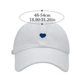 Love Heart Kids Baseball Caps Adjustable Large Brim Sun Hat Solid Color Hollow High Ponytail Caps for Boys Girls