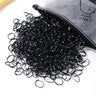 Lot de 1 000 élastiques à cheveux jetables colorés pour filles, accessoires pour cheveux, élastiques pour queue de cheval