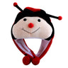 Cute Cosplay Costume Green Headgear Female Beanie Caps Cartoon Winter Autumn Hats Plush Hat Big Frog Eyes Hat Rabbit Bunny Ears
