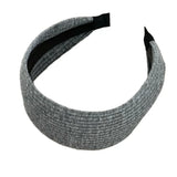 Women Very Wide Ribbed Knit Hairbands Tooth Headbands Non-slip For Washing Sports Simple Solid Color High Crown Headwrap 7cm
