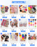 10Pcs/Set Big Bow Flower Elastic Hairbands Children Girls Sweet Hair Ties Fashion Headbands Hair Accessories Rubber Band For Kid