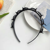 New Double Band Headbands for Women Hairstyle Fashion Non-Slip Hair Bands with Clips Bezel Hair Hoop Hair Headwear