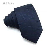 Cravate de luxe fine et étroite pour homme, 6 cm, noire, unie, à pois, rayée, en jacquard, idéale pour les soirées d'affaires