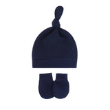 Bonnet pour nouveau-né avec gants, bonnet chaud en coton pour enfants, accessoires pour enfants, bonnet de nuit pour bébés de 0 à 6 mois, automne et hiver