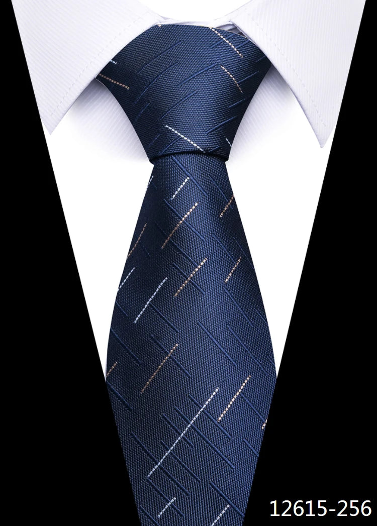 Cravate pour homme, nouveau design, vente en usine, offre spéciale, 7,5 cm, cravate, chemise à carreaux jaune, accessoires pour homme, anniversaire d'Abraham Lincoln