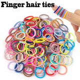 Lot de 100 élastiques à cheveux pour bébé, 36 élastiques multicolores de 2 cm de diamètre, sans plis, en caoutchouc, pour queue de cheval, petits et fins