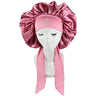 New Satin Hair Cap For Sleeping Invisible Flat Imitation Silk Round Haircare Women Headwear Ceremony Adjusting Button Night Hat