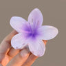 3 Inch Gradient Flower Hair Claw For Women Elegant Resin Floral Hair Clip Fresh Sweety Flower Gripper Girls Hair Accessories