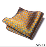 Vangise Brand Newest style  Silk Hanky Man Floral Gray Fit Business lover's day Pocket Square Handkerchiefs