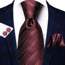 Cravates pour hommes 2023, nouvelle mode pour hommes, 8,5 cm, pochette, boutons de manchette, accessoires de mariage, créateur de cravates Hi-Tie, vente en gros