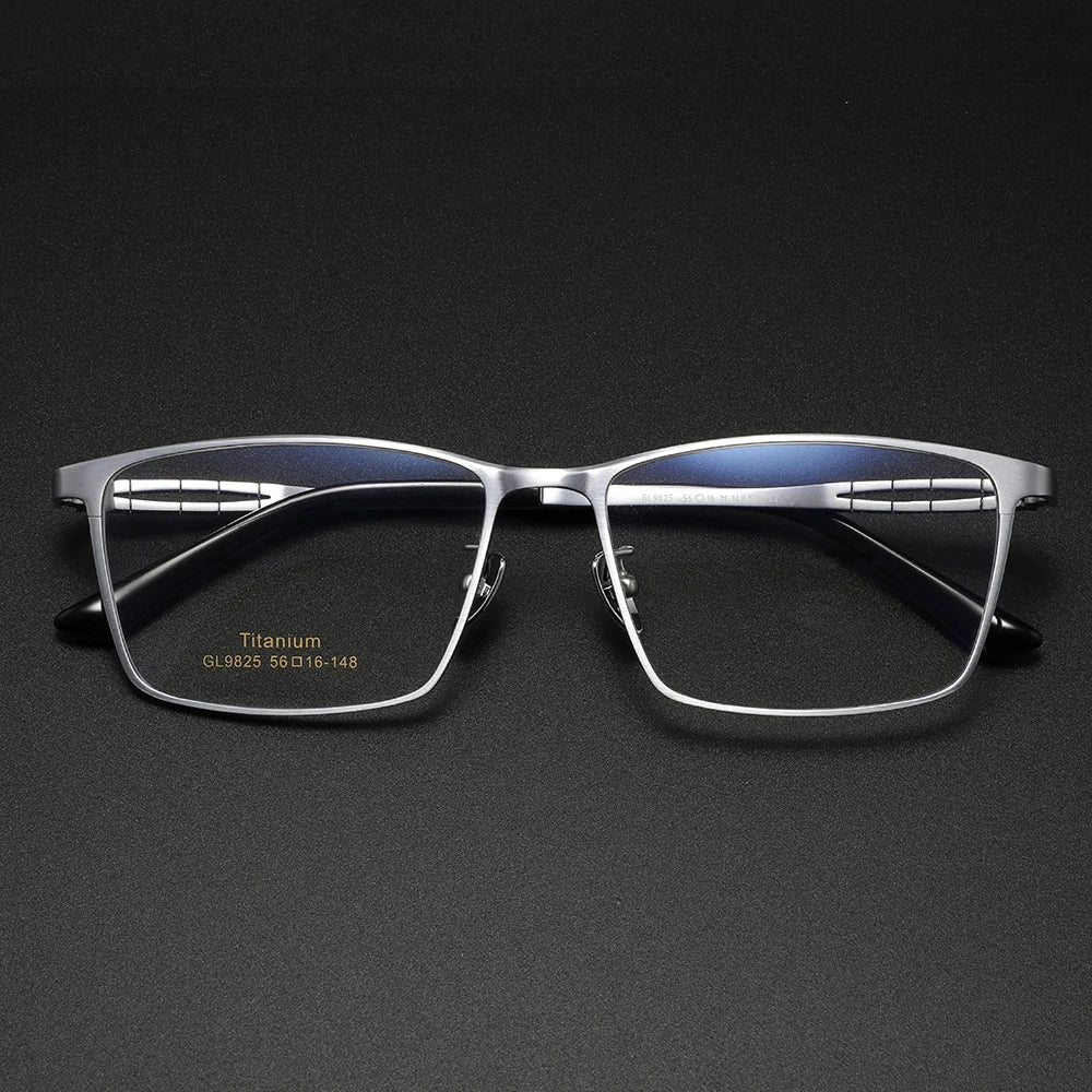 Pure Titanium Eyeglass frames Men Ultralight Square Men's Glasses Frames Business Decorative Eyewear Titanium Fake Eyepieces Men